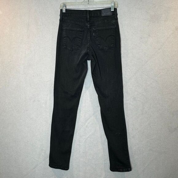 Levi's 311 Shaping Skinny Jeans Women's 27 Black 5-Pocket Charcoal Wash - Picture 2 of 9